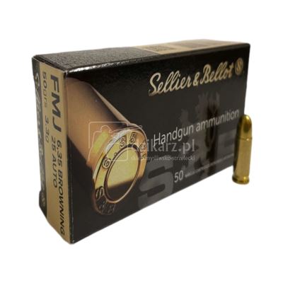 Amunicja S&B 6,35 Browning FMJ 3,3g/50gr