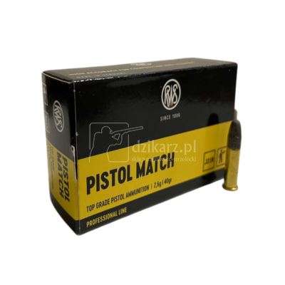 Amunicja RWS 22LR Pistol Match 2,6g/40gr