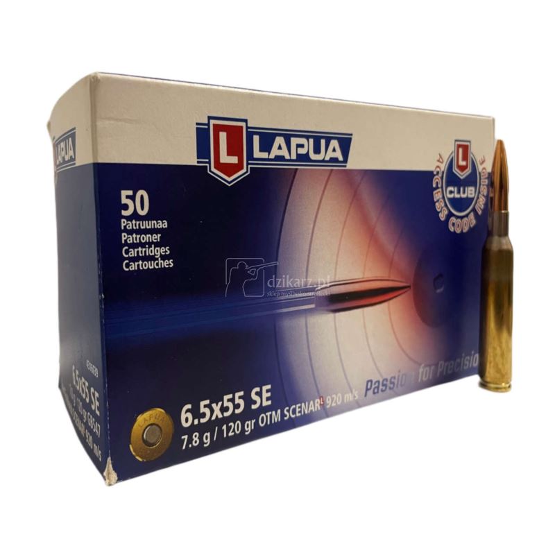 Amunicja Lapua 6,5x55 SE Scenar 7,8g/120gr