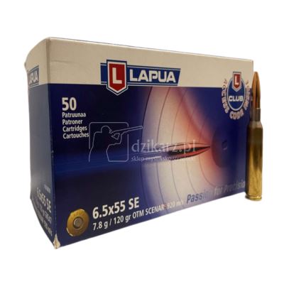 Amunicja Lapua 6,5x55 SE Scenar 7,8g/120gr