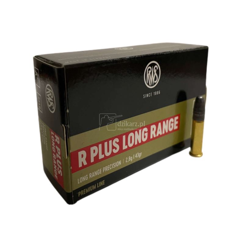 Amunicja RWS 22LR R Plus Long Range 2,8g/43gr