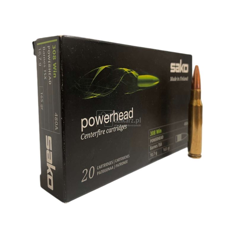 Amunicja Sako 308 Win Powerhead 10,7g/165gr