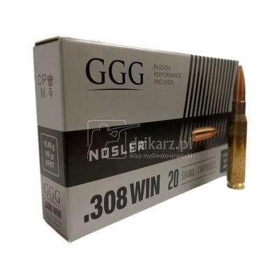 Amunicja GGG 308 Win. HPBT Nosler 10,89g/168 gr