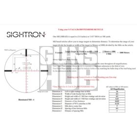 Luneta Sightron S-Tac 4-20x50 FFP ZS IR MH-4