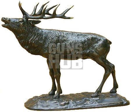 Statueta Korniluk z brązu Jeleń nr 55