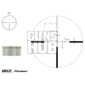 Luneta Delta Titanium 2,5-15x50 HD 2D