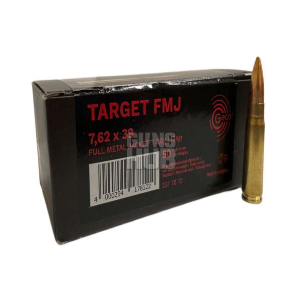 Amunicja Geco 7,62x39 TARGET FMJ 8,0g/124gr