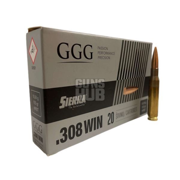 Amunicja GGG 308 Win. HPBT 10,04g/155 gr.