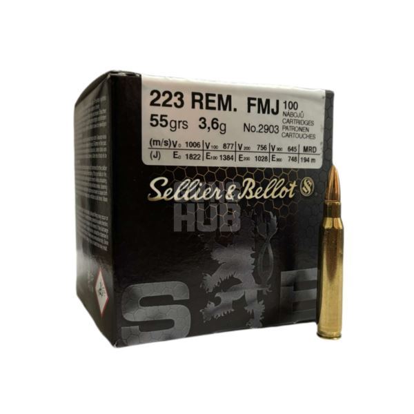 Amunicja S&B 223 Rem. FMJ 3,6g/55gr 100szt.