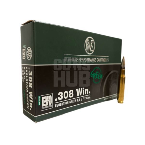 Amunicja RWS 308 Win Evo Green 8,8g/136gr