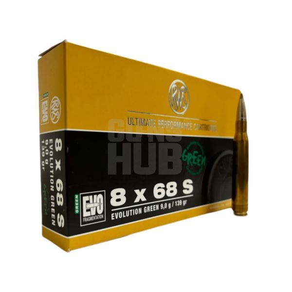 Amunicja RWS 8x68 S EVO Green 9,0g/139gr