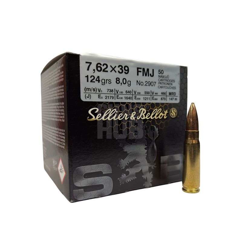 Amunicja S&B 7,62x39 FMJ 8.0 g Trainnig