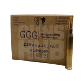 Amunicja GGG 223 Rem. FMJ 3,56g/55gr