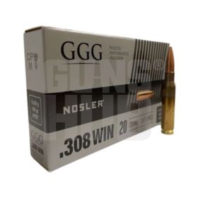 Amunicja GGG 308 Win. HPBT Nosler 10,89g/168 gr