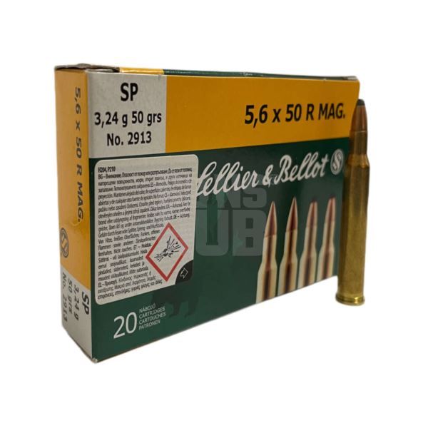 Amunicja S&B 5,6x50R Mag. SP 3,24g/50gr