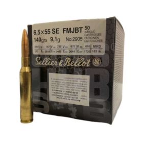 Amunicja S&B 6,5x55SE FMJ Training 9,1g/140gr