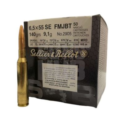 Amunicja S&B 6,5x55SE FMJ Training 9,1g/140gr