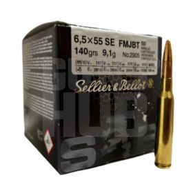 Amunicja S&B 6,5x55SE FMJBT 9,1g/140gr