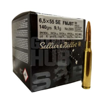 Amunicja S&B 6,5x55SE FMJBT 9,1g/140gr
