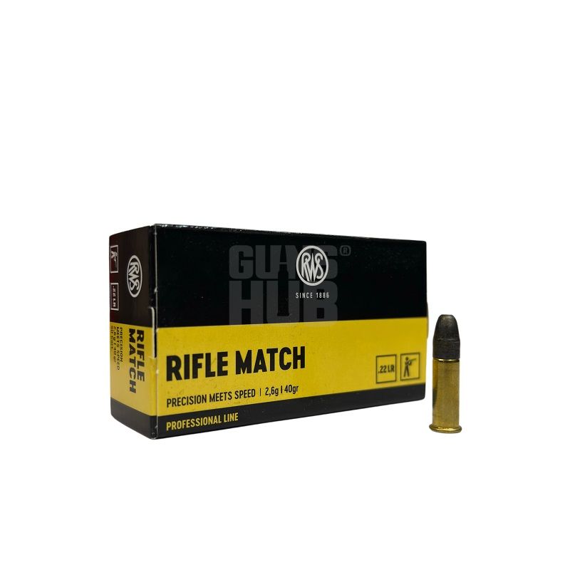 Amunicja RWS 22LR Rifle Match 2,6g/40gr