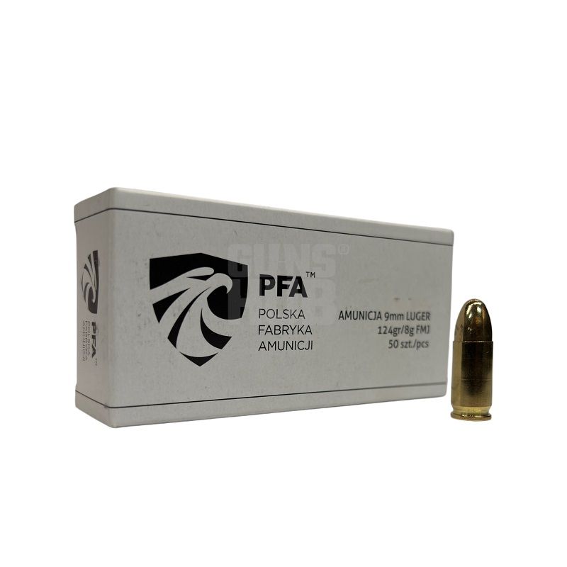 Amunicja PFA 9x19 FMJ 8g/124gr