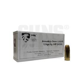 Amunicja PFA 9x19 FMJ JHP 8g/124gr