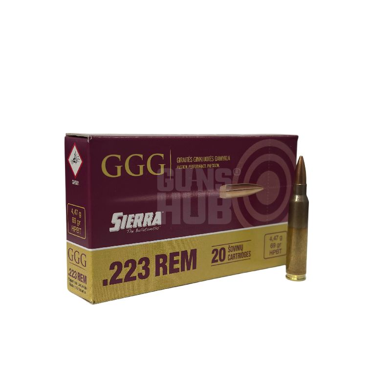 Amunicja GGG 223 Rem. Sierra HPBT 4,47g/69gr.