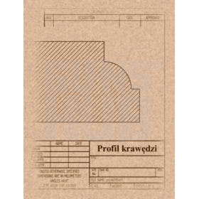 Deska pod czaszkę rogacza 002 22x13cm