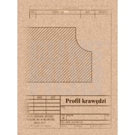 Deska pod oręż dzika 008 16cm ciemne