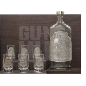 Karafka Hunting 6 kieliszków 41C + podstawka