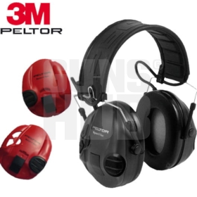 Ochronniki słuchu Peltor SportTac Czarny/Czerwony