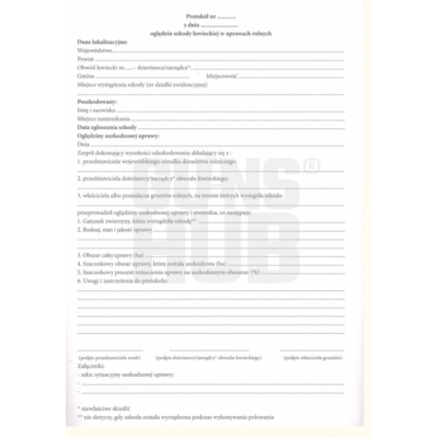 Protokół szacowania oględziny