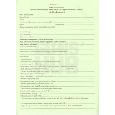 Protokół szacowania ostateczne