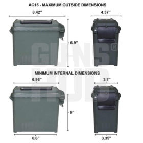 Pudełko MTM na amunicję AC15-40