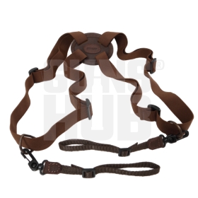 Szelki do lornetki 2Wolfs Forest brązowe