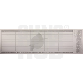 Zakładka Mazury Plan lekcji