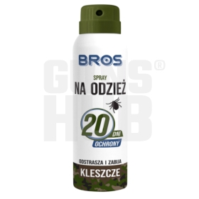 Bros Spray na odzież - odstrasza kleszcze 90ml