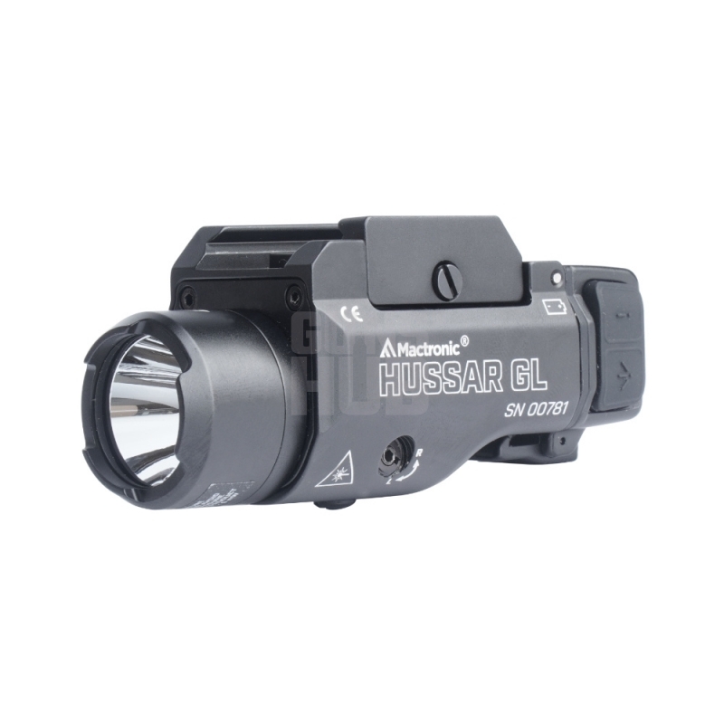 Latarka Mactronic Hussar GL 900lm zielony laser