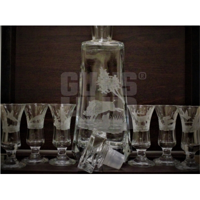 Karafka Koyan 6 kieliszków SG400 szkło