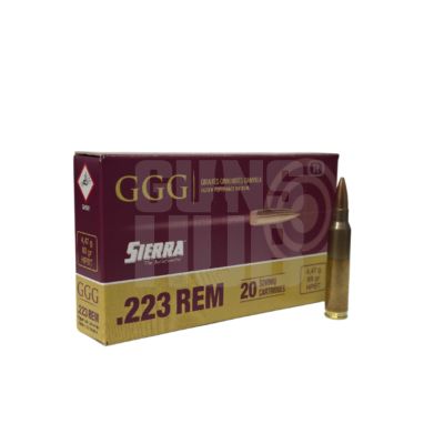 Amunicja GGG 223 Rem Sierra HPBT 4,47g/69gr.