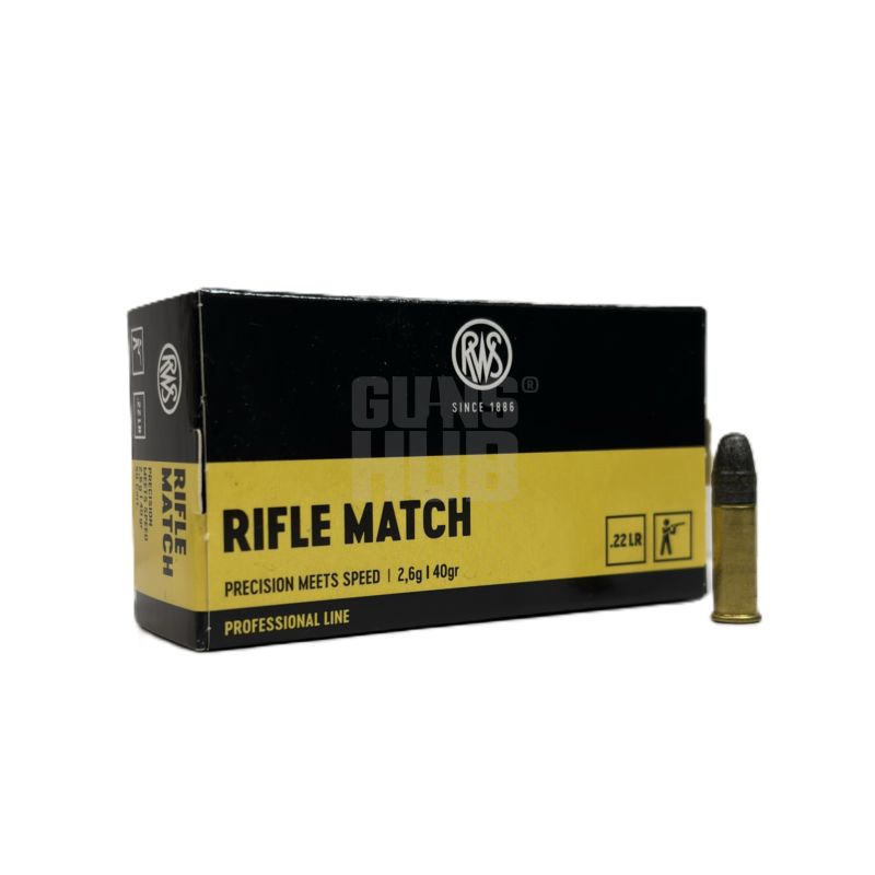 Amunicja RWS 22 LR Rifle Match S 2,6g/40gr