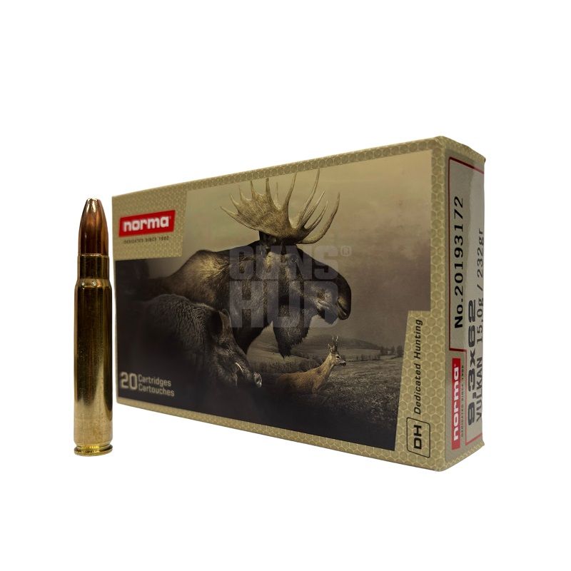 Amunicja Norma 9,3x62 Vulkan 15g/232gr