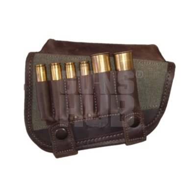 Ładownica 2Wolfs na kolbę Puma kula/śrut R zielona