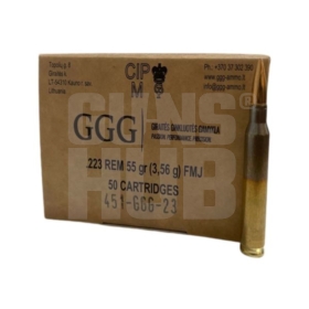 Amunicja GGG 223 Rem FMJ 3,56g/55gr