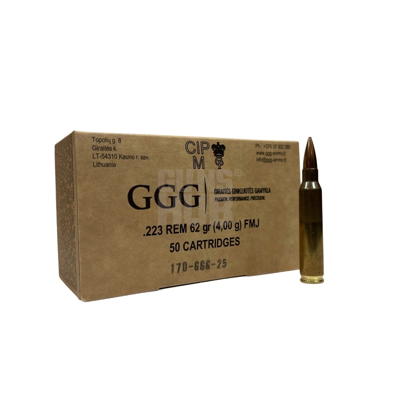 Amunicja GGG 223 Rem FMJ 62gr