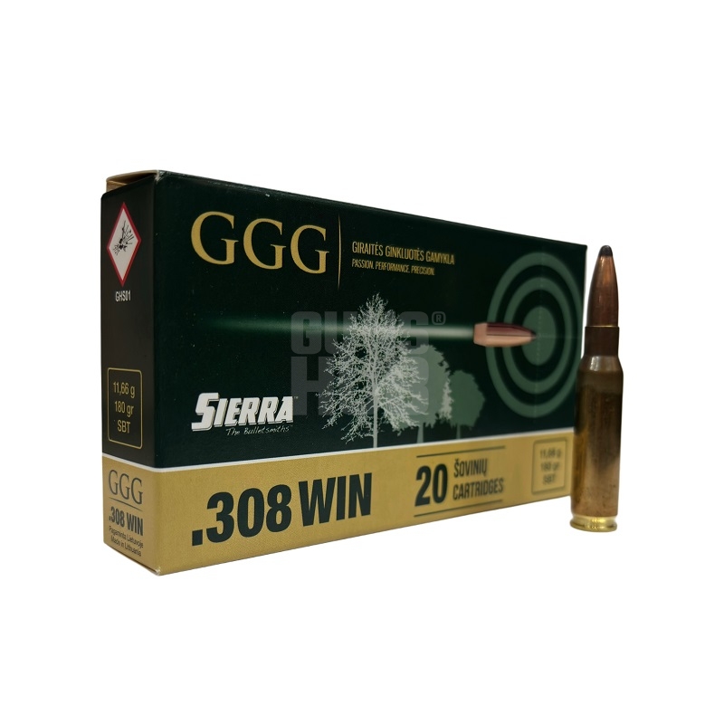 Amunicja GGG 308 Win SBT 180 gr.