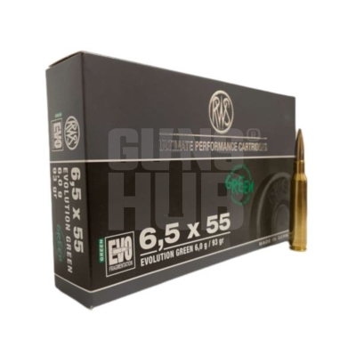 Amunicja RWS 6,5x55 EVO Green 6,0g/93gr