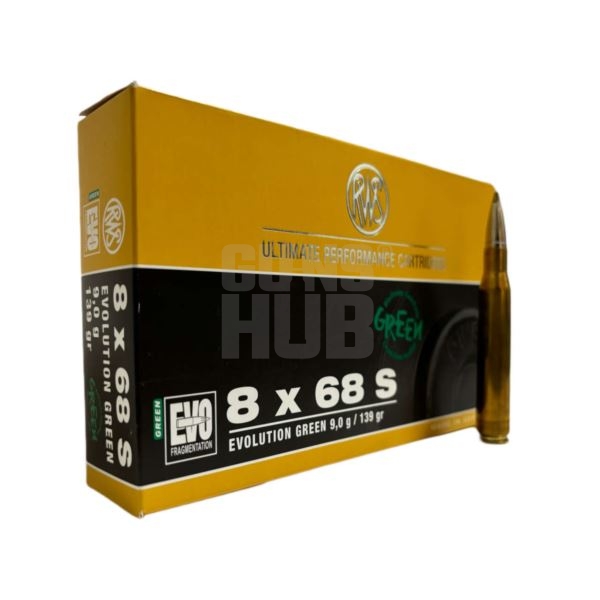 Amunicja RWS 8x68 S EVO Green 9,0g/139gr