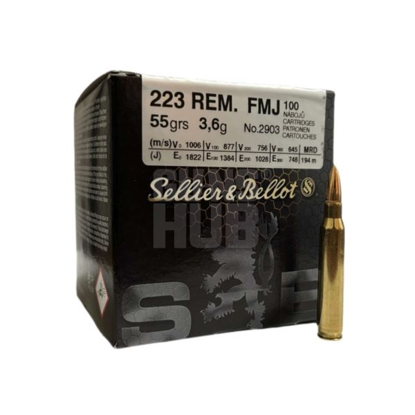 Amunicja S&B 223 Rem FMJ 3,6g/55gr 100szt.