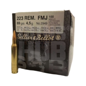 Amunicja S&B 223 Rem FMJ 4,5g/69gr 100szt.